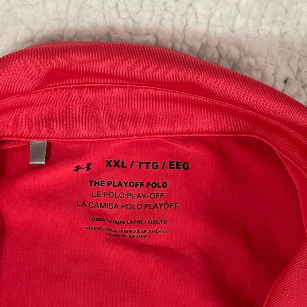 Under Armour Red XXL Polo Shirt
